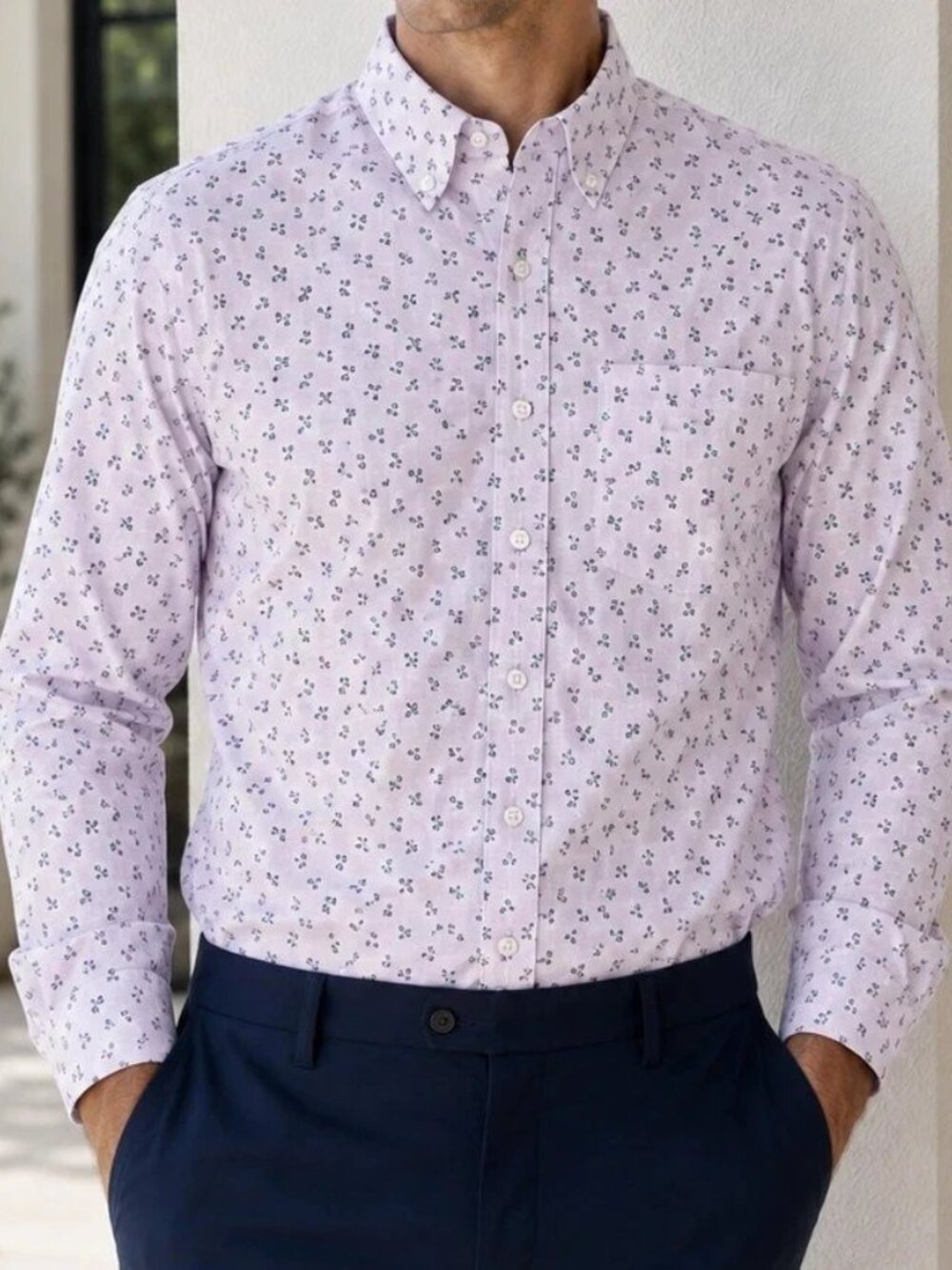 Bonobos Everyday Men's Shirt Buttondown Floral Printed Tailored Fit XL 290495